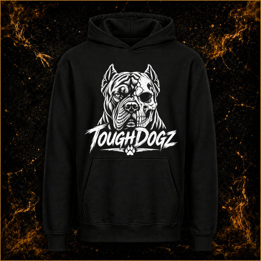 TOUGH DOGZ HOODIE Black - SKULLCORSO