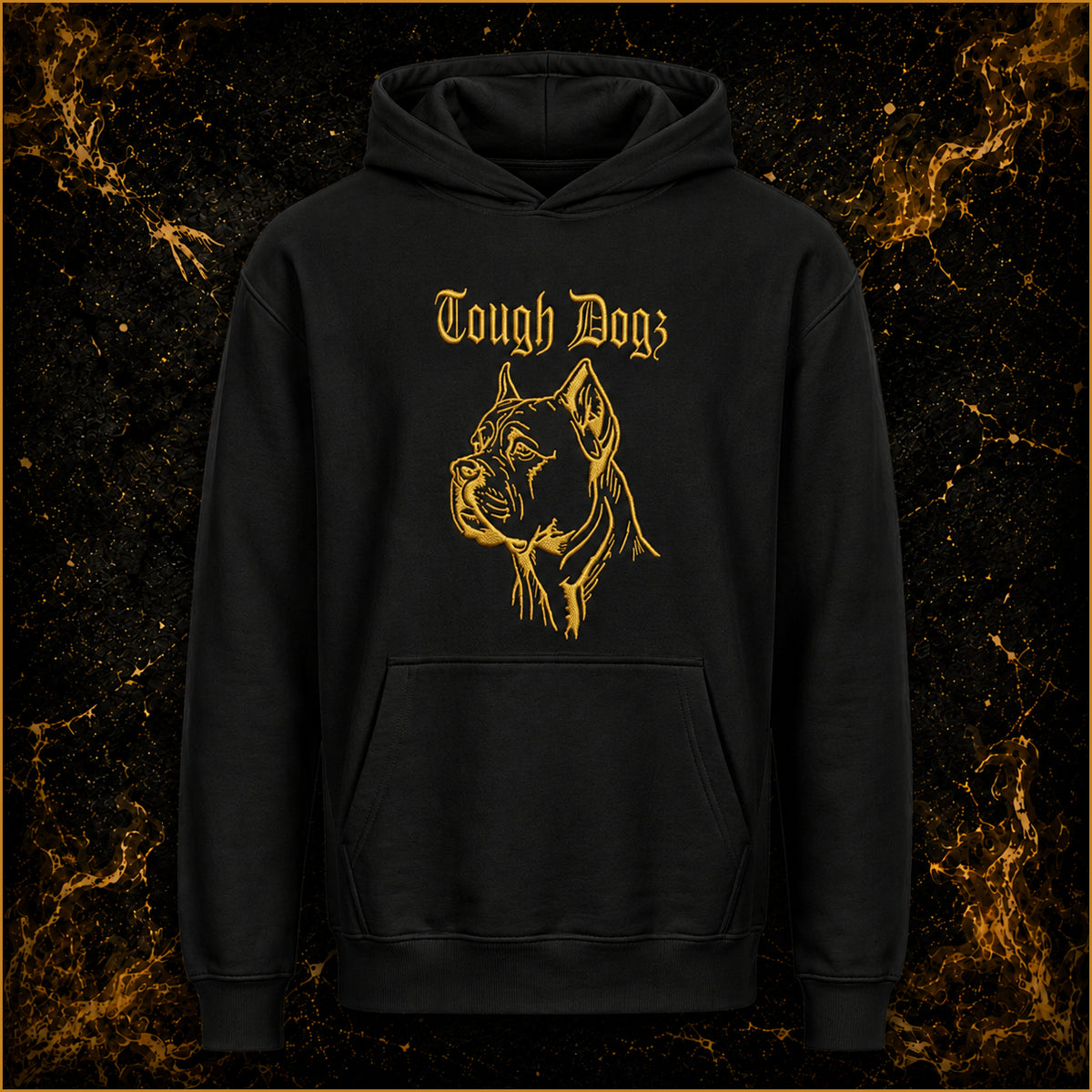 TOUGH DOGZ HOODIE Black - Loyalty is our Luxury