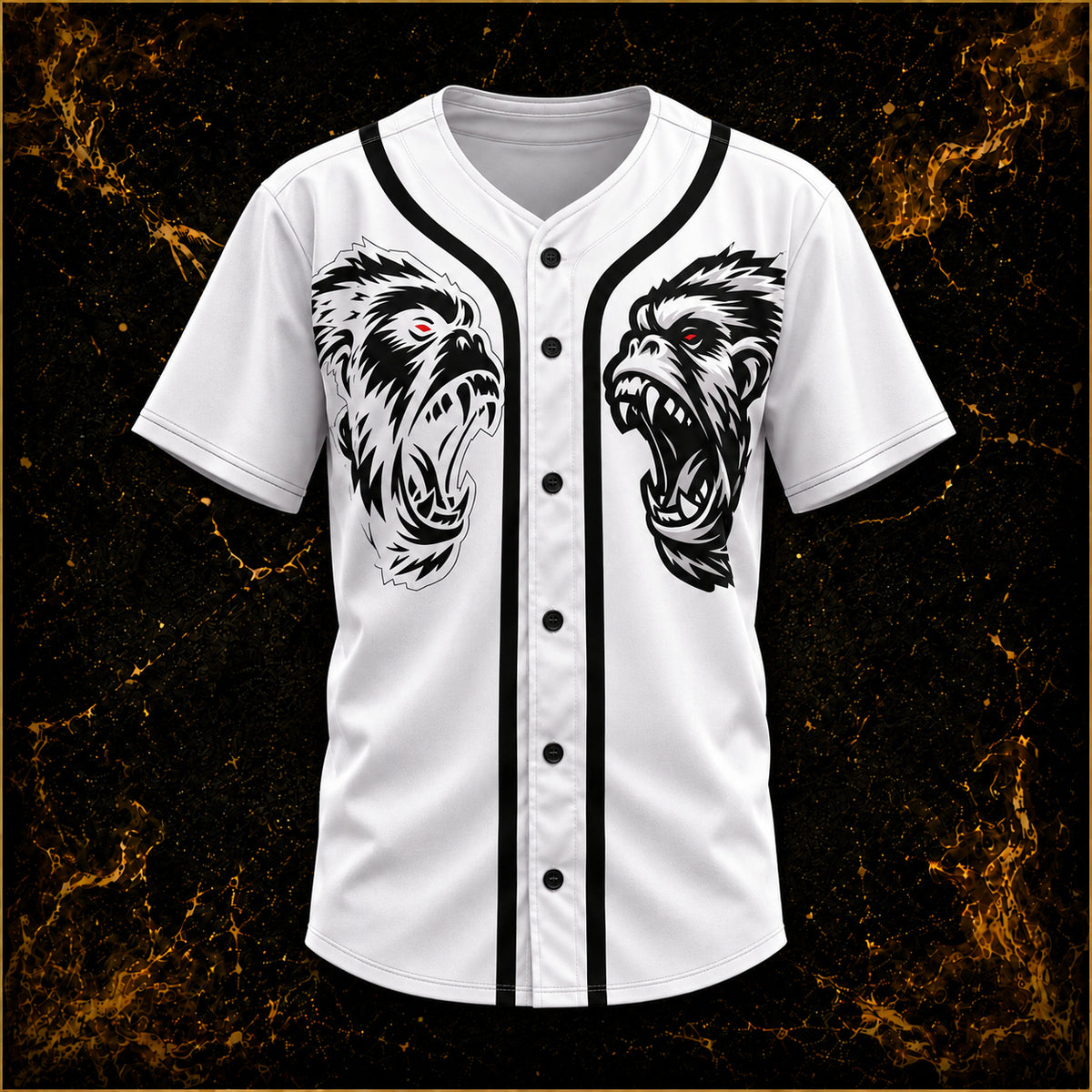 SILVERBACK Jersey | Gorilla-Print Baseball-Shirt