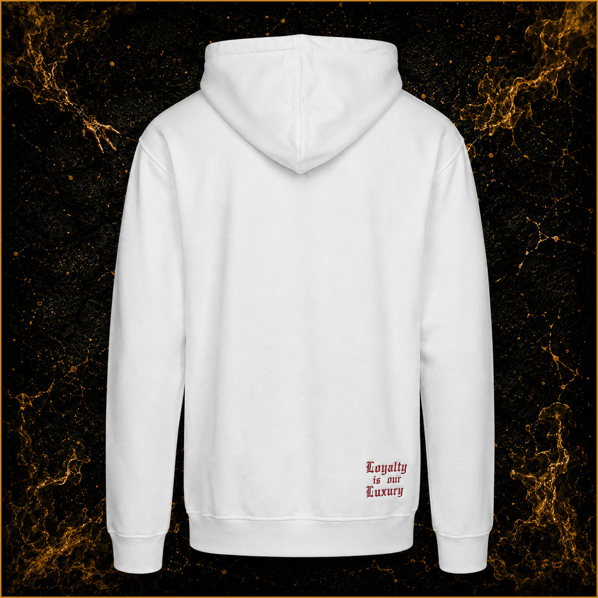 TOUGH DOGZ HOODIE White - Loyalty is our Luxury